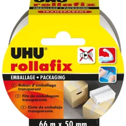 Ruban adhésif d'emballage Rollafix brun 66 x 50 mm