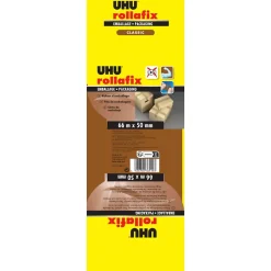 Ruban adhésif d'emballage Rollafix brun 66 x 50 mm