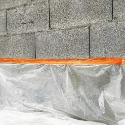 Ruban adhésif PVC orange bâtiment 50 mm x 33 m - 1 rouleau adhésif TECPLAST