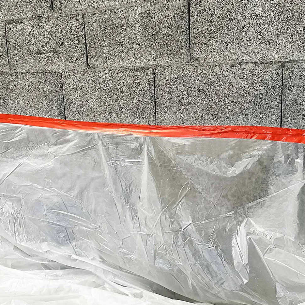Ruban adhésif toilé orange 50 mm x 33 m - 1 rouleau adhésif TECPLAST pour fixer les bâches, fils et câbles