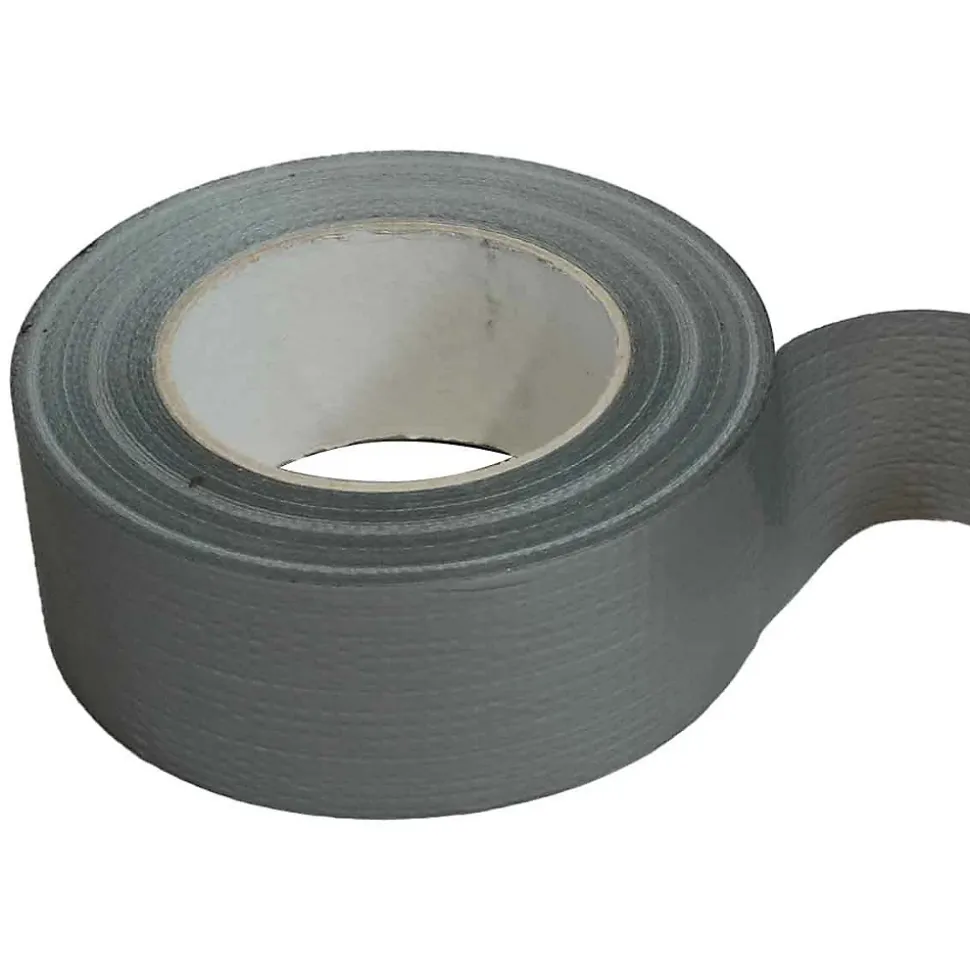 Ruban adhésif toile américaine gris 175mic - rouleau adhésif 48 mm x 50 m pour les raccordements et réparations