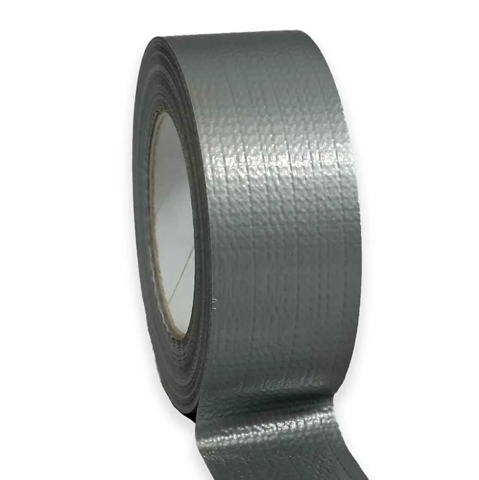 Ruban adhésif toile américaine gris 175mic - rouleau adhésif 48 mm x 50 m pour les raccordements et réparations