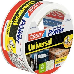 Ruban adhésif toile9 tesa Extra Power 56348-00005-05 blanc 10 m x 50 mm