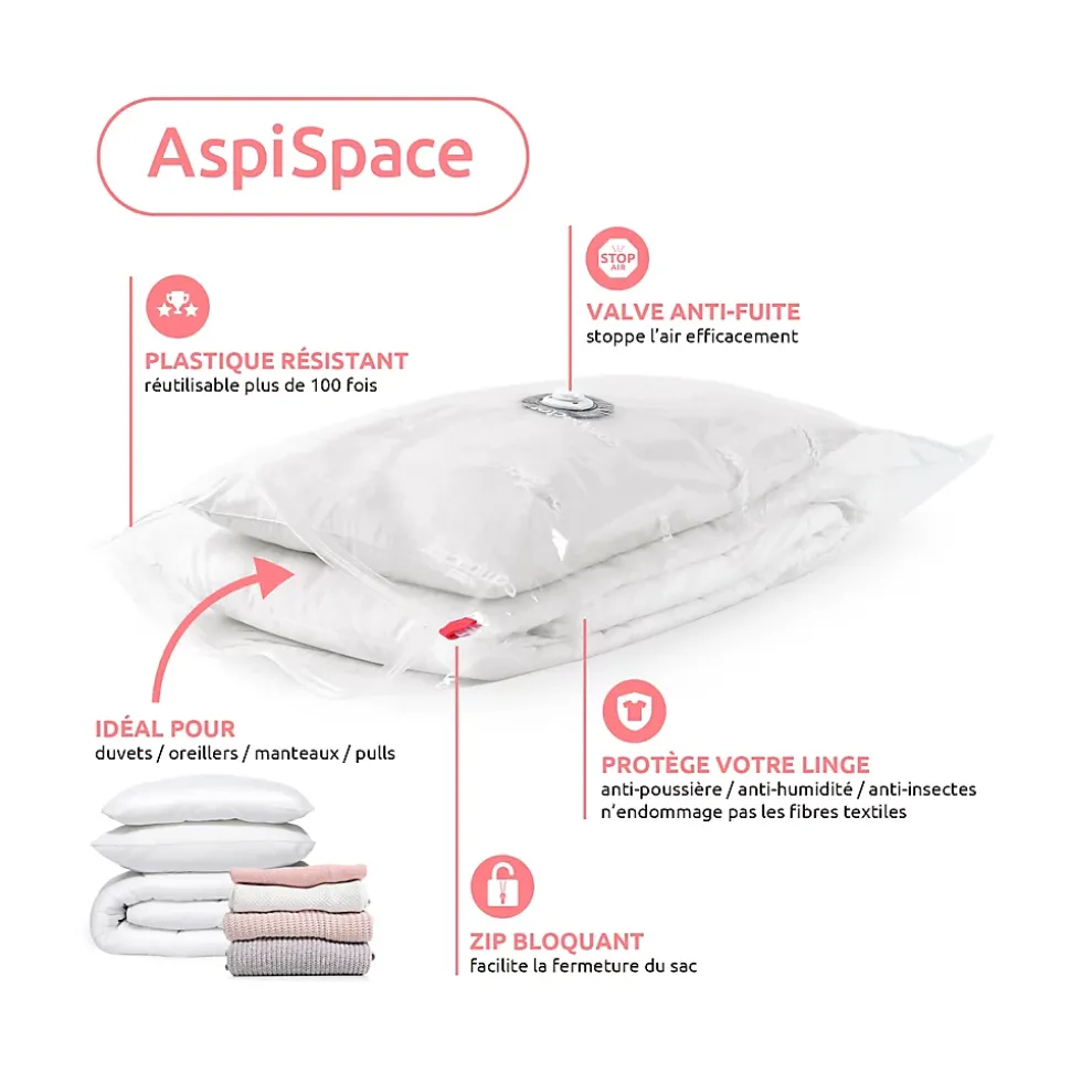 Sac de compression Compactor Aspispace taille M vendu par 5 pièces