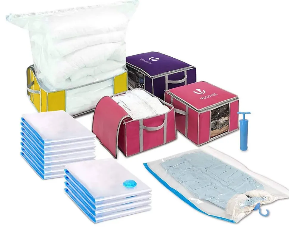 Sac de rangement sous vide aspirateur Lot de 22 pcs VOUNOT
