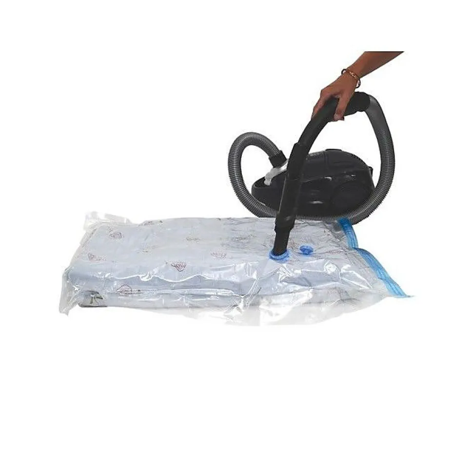 Sac de rangement sous vide MSV - Parfum lavande - 100x110 cm - Couleur Noir