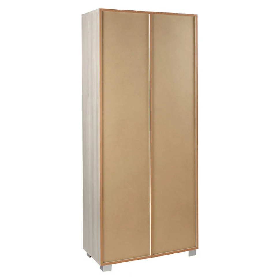 Sarmog Meuble 2 portes coulissantes en kit Blanc