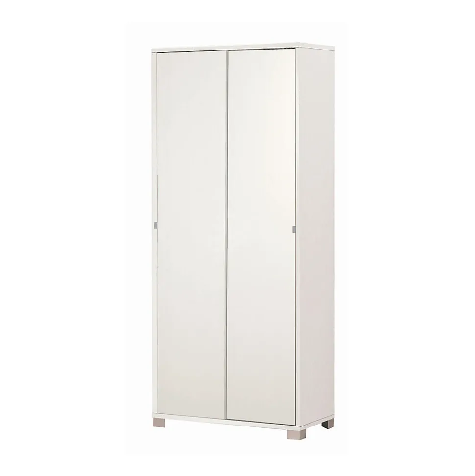 Sarmog Meuble 2 portes coulissantes en kit Blanc
