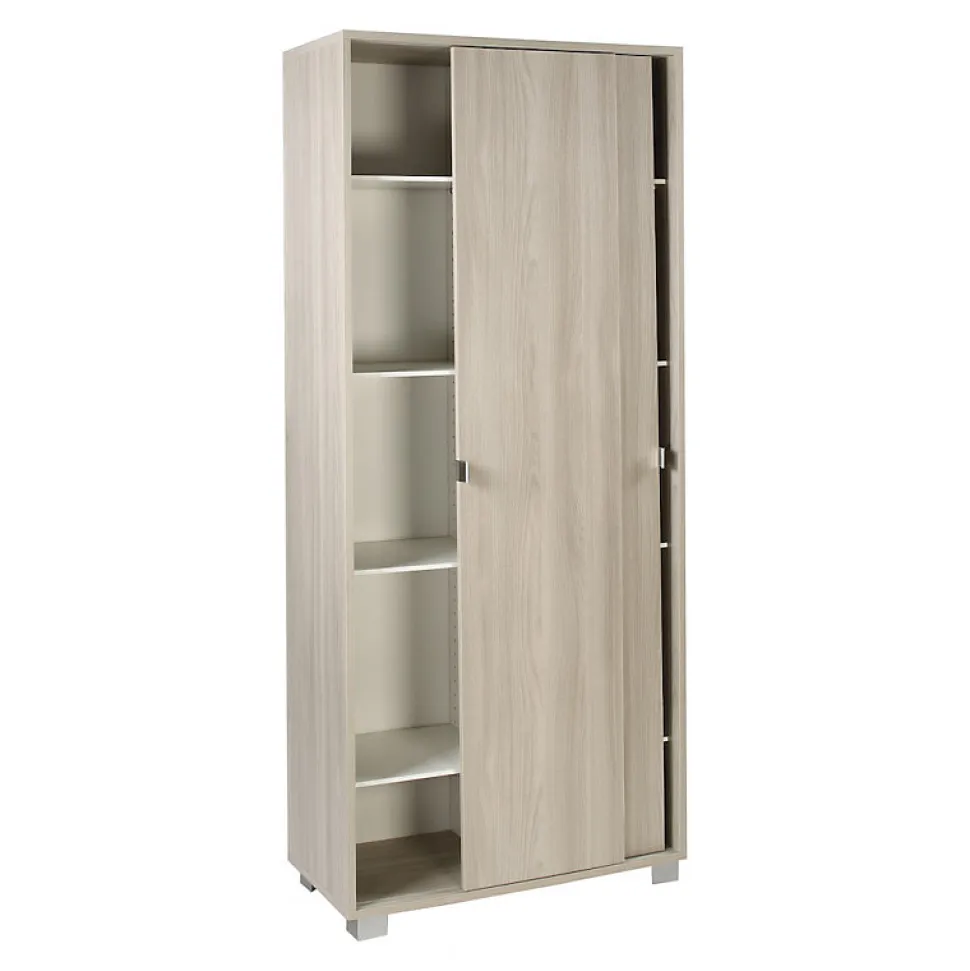 Sarmog Meuble 2 portes coulissantes en kit Blanc