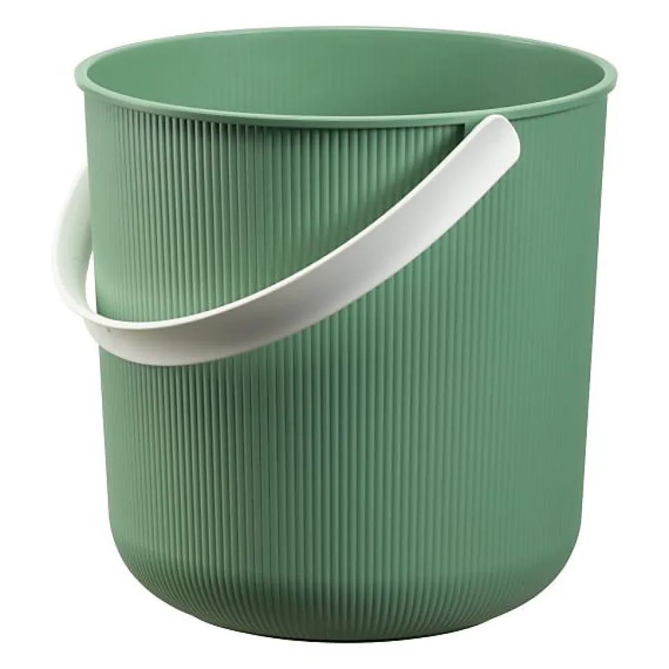 Seau de Rangement Elégant Coloré 10 litres - Vert