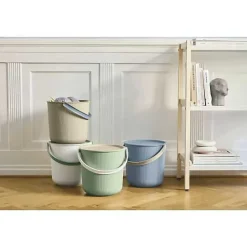 Seau de Rangement Elégant Coloré 10 litres - Vert