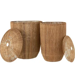 Set 2 Paniers Allongés en Jute Naturel - DANTYA