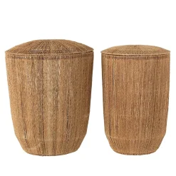 Set 2 Paniers Allongés en Jute Naturel - DANTYA
