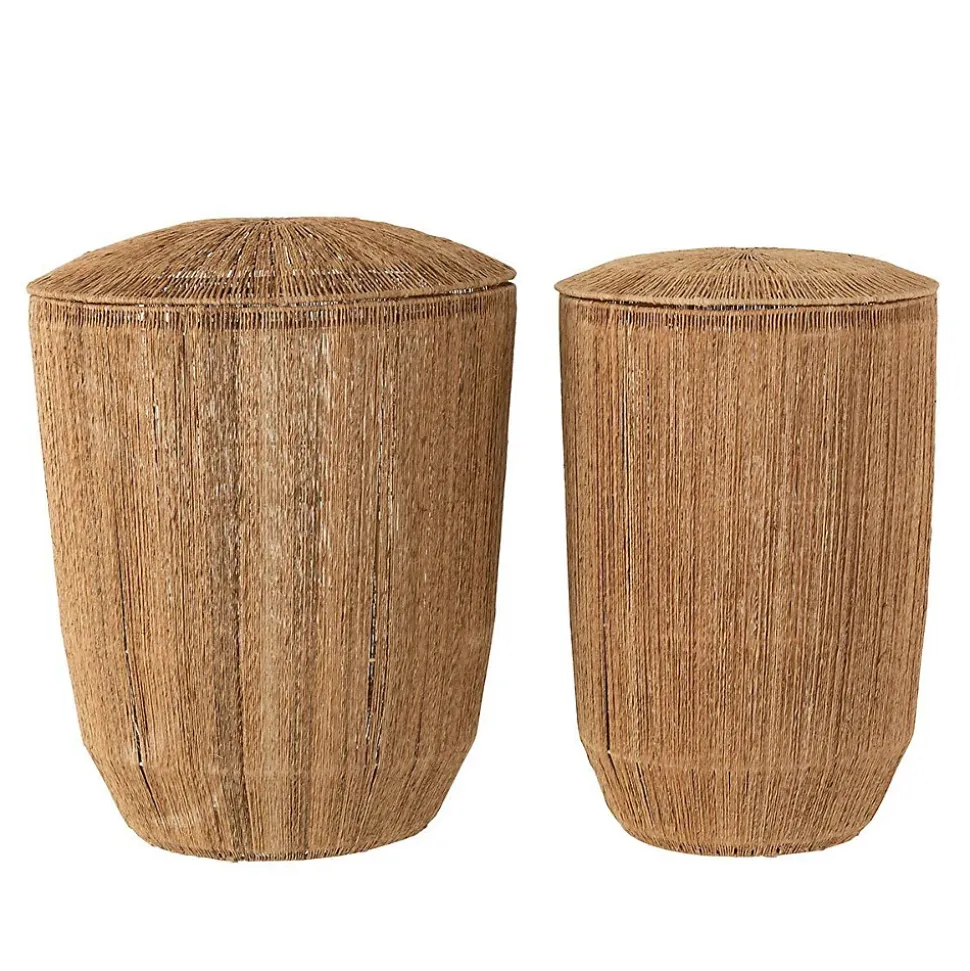 Set 2 Paniers Allongés en Jute Naturel - DANTYA