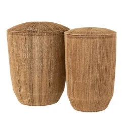 Set 2 Paniers Allongés en Jute Naturel - DANTYA