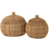 Set 2 Paniers Arrondis en Jute Naturel - DANTYA
