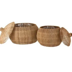 Set 2 Paniers Arrondis en Jute Naturel - DANTYA