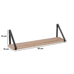 Set Aliaj équerre + étagère 58cm - Beige- 5five