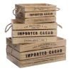 Set de 3 cagettes Colonial - bois - Atmosphera
