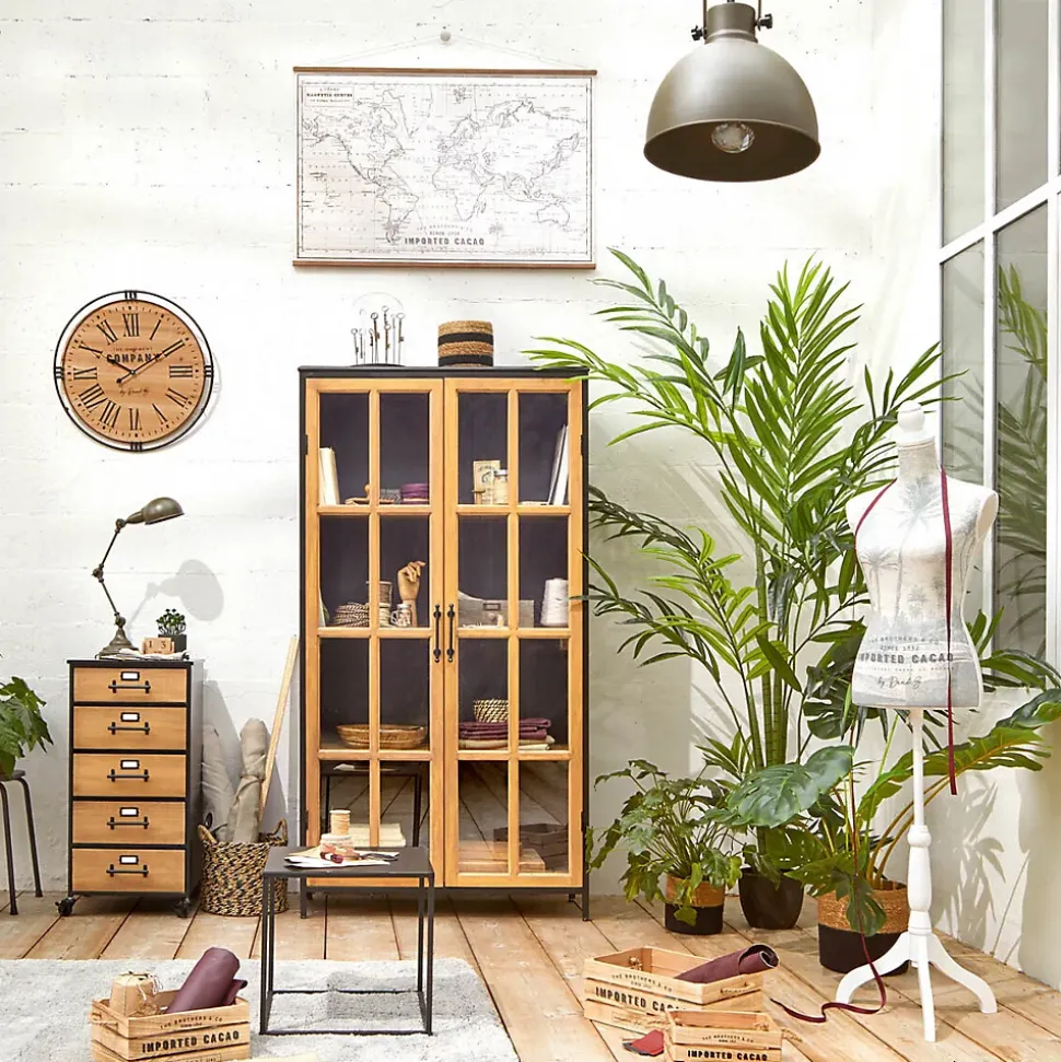 Set de 3 cagettes Colonial - bois - Atmosphera
