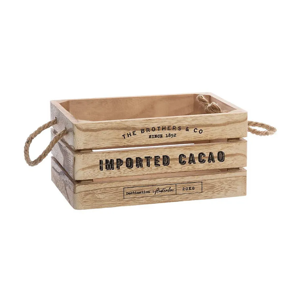 Set de 3 cagettes Colonial - bois - Atmosphera
