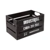 Set de 3 cagettes Indus - métal - noir - Atmosphera