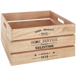 Set de 6 caisses cagettes Facto - bois - Atmosphera