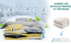 Set de 5 housses de rangement sous vide avec pompe manuelle, Taille L