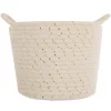 Set de 3 paniers à anses enfantLurex - blanc - Atmosphera