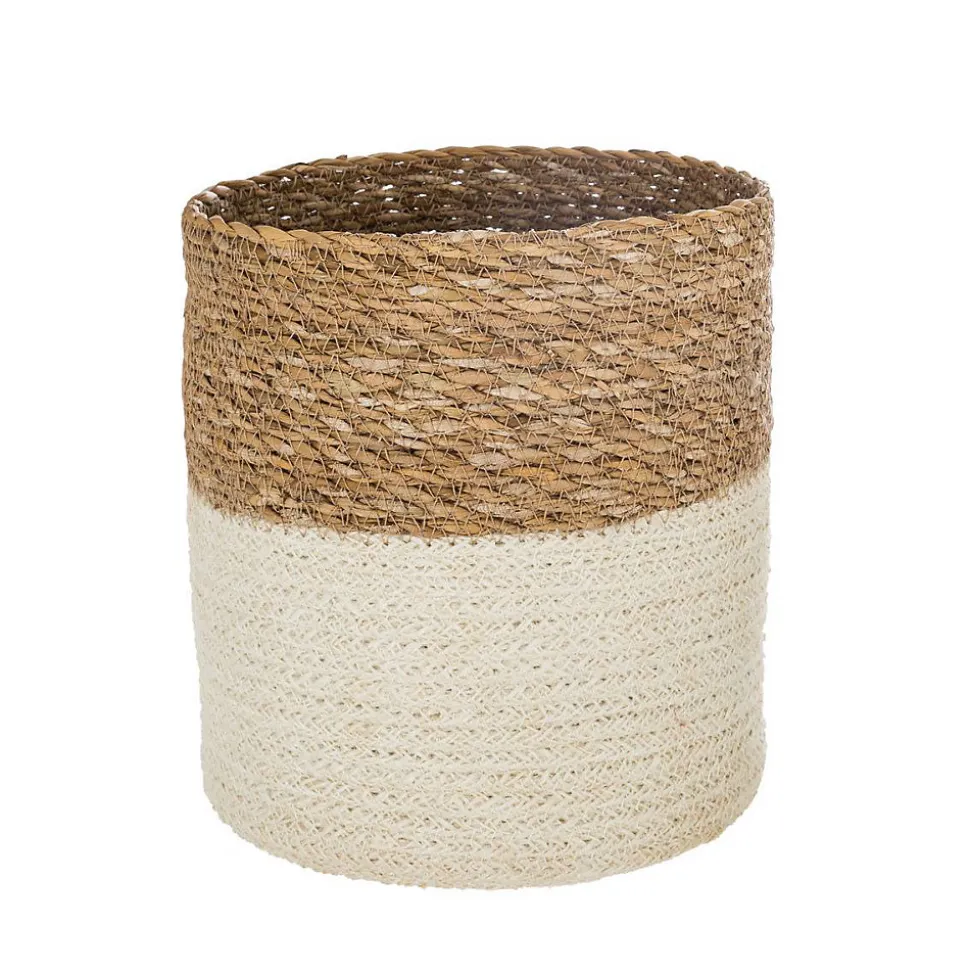 Set de 4 paniers jute - blanc - Beige- Atmosphera