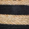 Set de 4 paniers jute - noir - Noir- Atmosphera