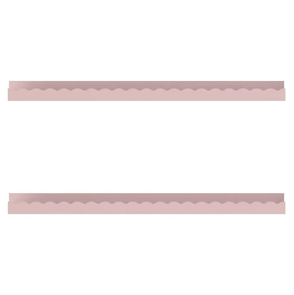 Set de 2 étagères murales pour enfants Vestnes 60 x 10 x 5 cm rose en.casa