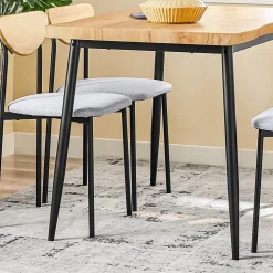 SoBuy Ensemble Table à Manger 5 Pièces avec Chaises pour Petits Espaces