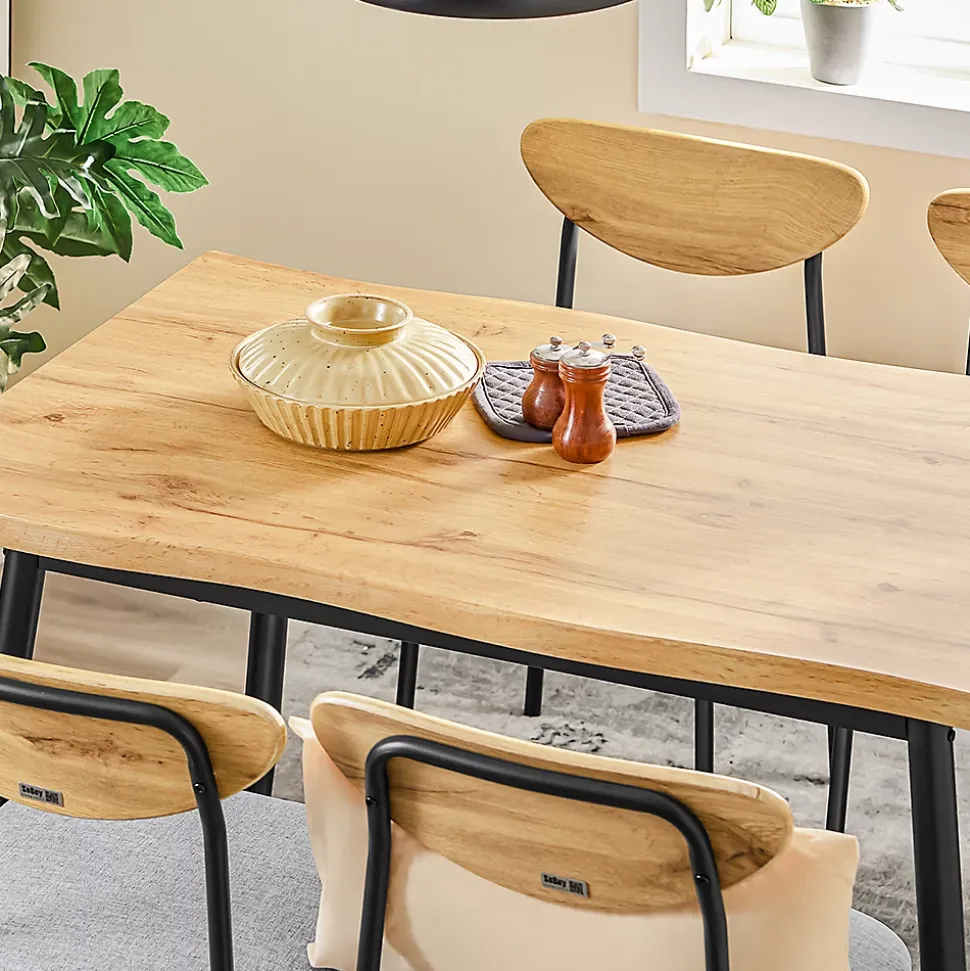 SoBuy Ensemble Table à Manger 5 Pièces avec Chaises pour Petits Espaces