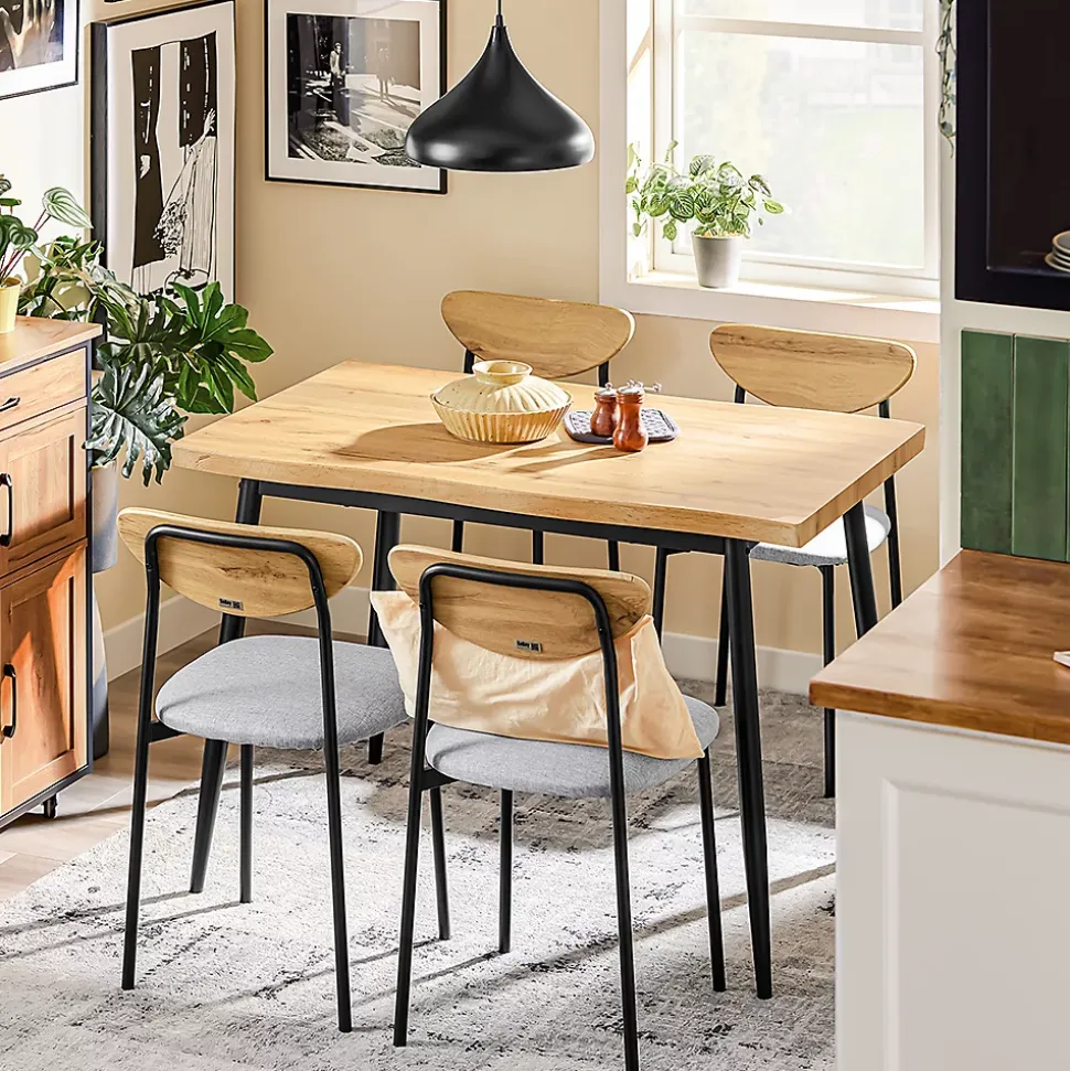 SoBuy Ensemble Table à Manger 5 Pièces avec Chaises pour Petits Espaces