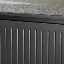 SoBuy FSR98-L-SCH Banc à chaussures avec assise rembourrée et abattant, couleur marron