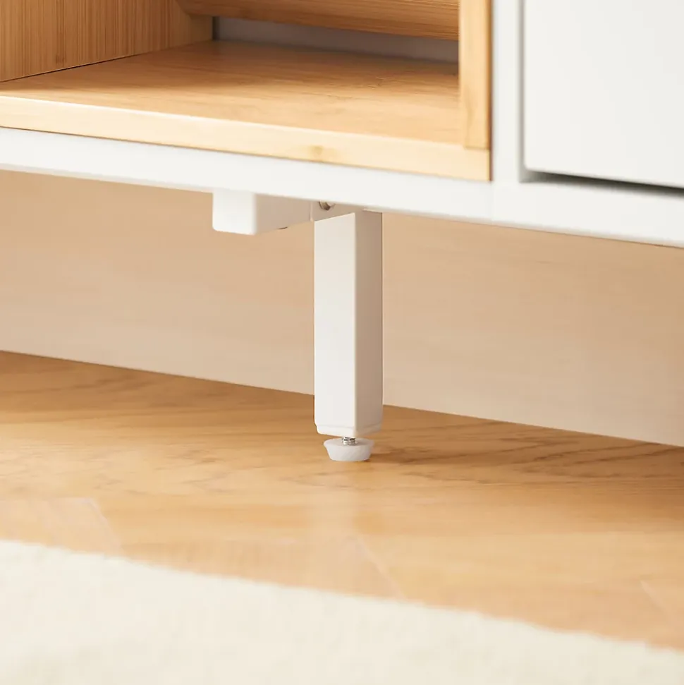 SoBuy FSR183-WN Meuble Chaussure, Armoire à Chaussures , Commode à 4 Abattants et 3 Compartiments