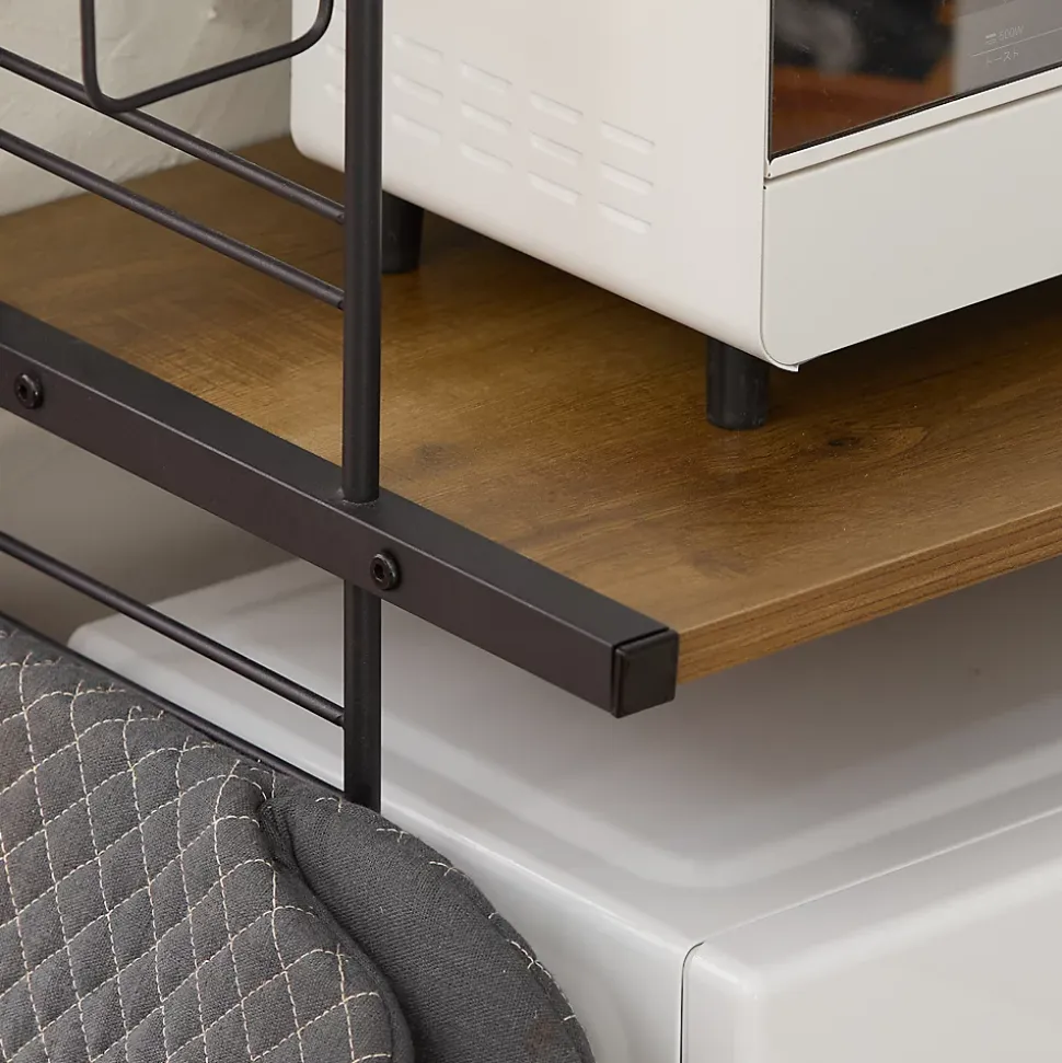 SoBuy Support pour Micro-Ondes à Double Étagère en Fer avec Charge Max 40 kg KCR08-PF
