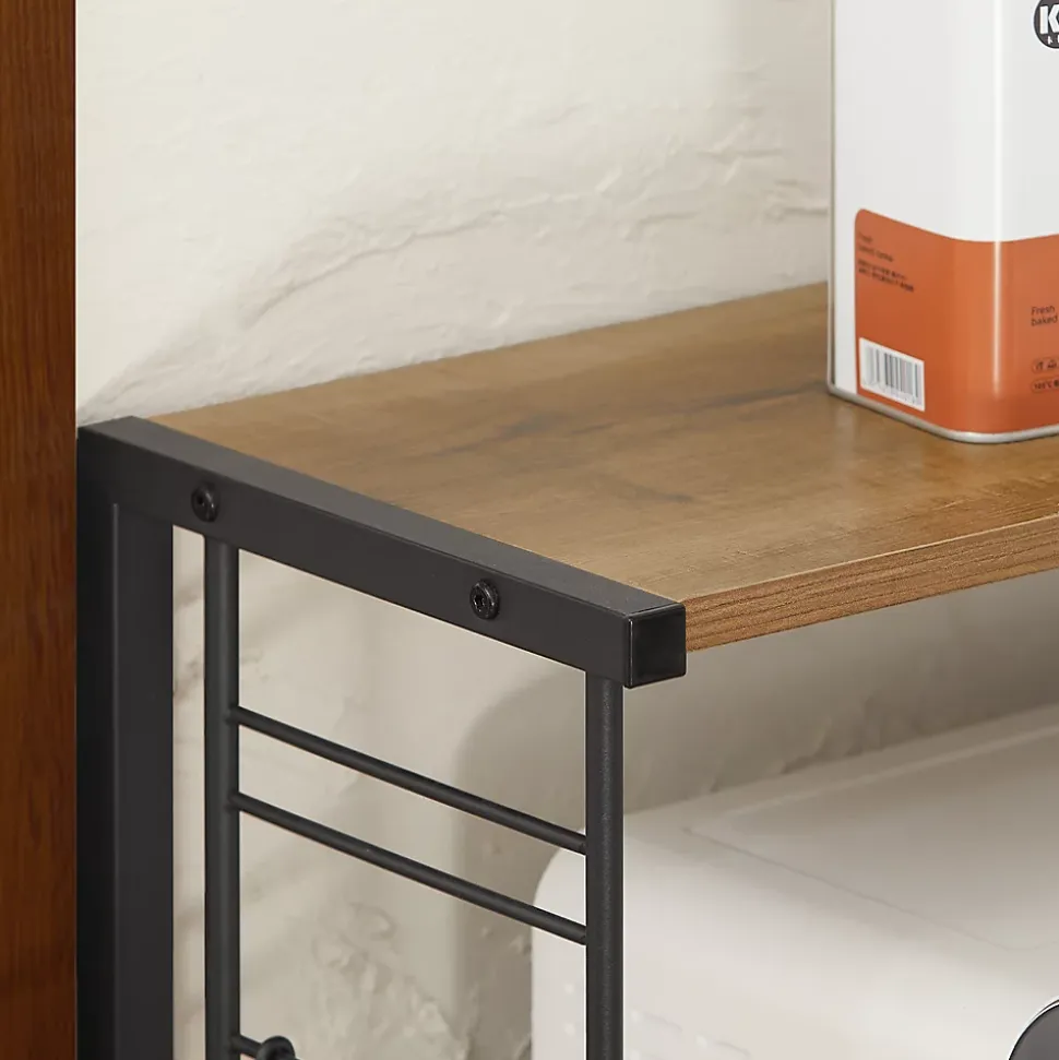 SoBuy Support pour Micro-Ondes à Double Étagère en Fer avec Charge Max 40 kg KCR08-PF