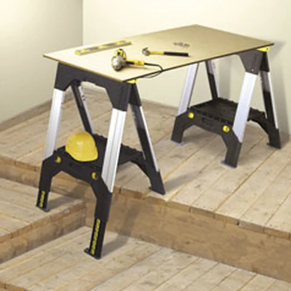 STANLEY Lot de 2 tréteaux bi-matière ajustables FatMax