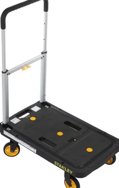 Stanley Opvouwbare Plate-forme PC517 - Max. 120KG - Aluminium - 68 x 41 x 92 CM - Plate-forme antidérapante - Zwart/Geel