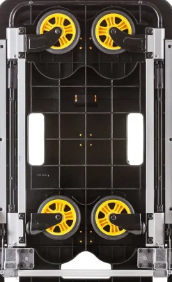 Stanley Opvouwbare Plate-forme PC517 - Max. 120KG - Aluminium - 68 x 41 x 92 CM - Plate-forme antidérapante - Zwart/Geel