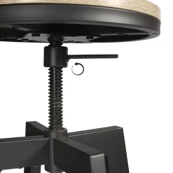 STARK - Ensemble Table Mange-Debout et 2 Tabourets Réglables