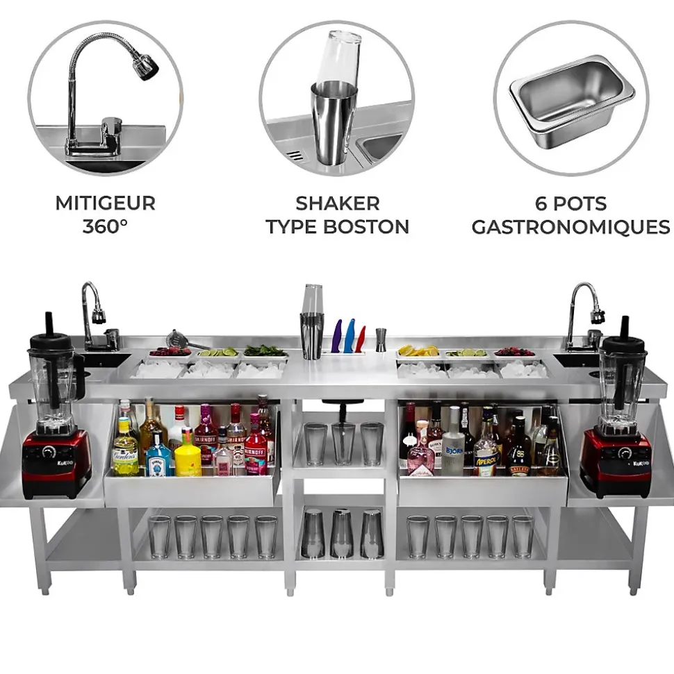 Station pour Bar à Cocktails Jumelle