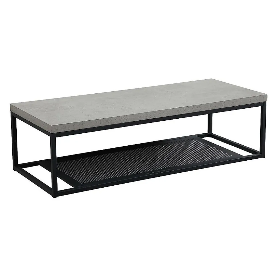 Structure métallique noir mat à suspendre - pour plan de toilette - 120cm WILL