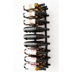 Support à bouteilles Série W3 pour 27 bouteilles, métal noir