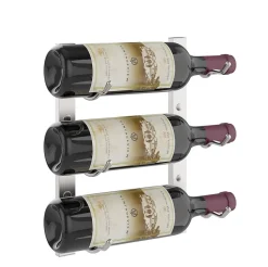 Support à bouteilles Série W1 pour 3 bouteilles, aluminium usiné