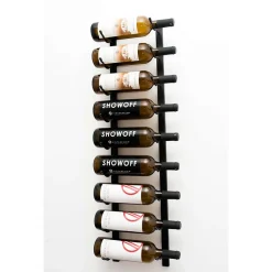 Support à bouteilles Série W3 pour 9 bouteilles, métal noir