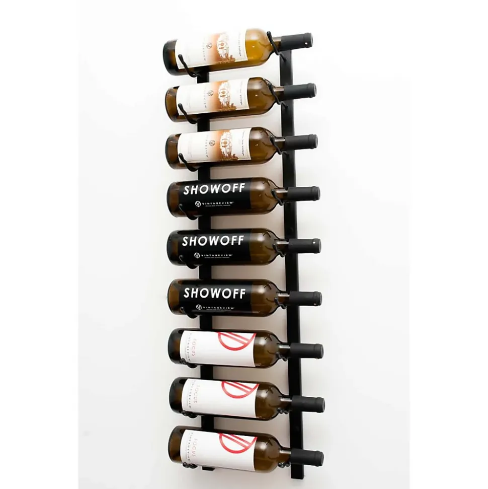 Support à bouteilles Série W3 pour 9 bouteilles, métal noir