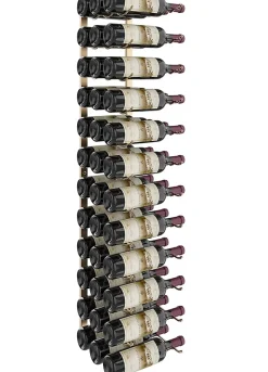 Support à bouteilles Série W4 pour 36 bouteilles, métal doré